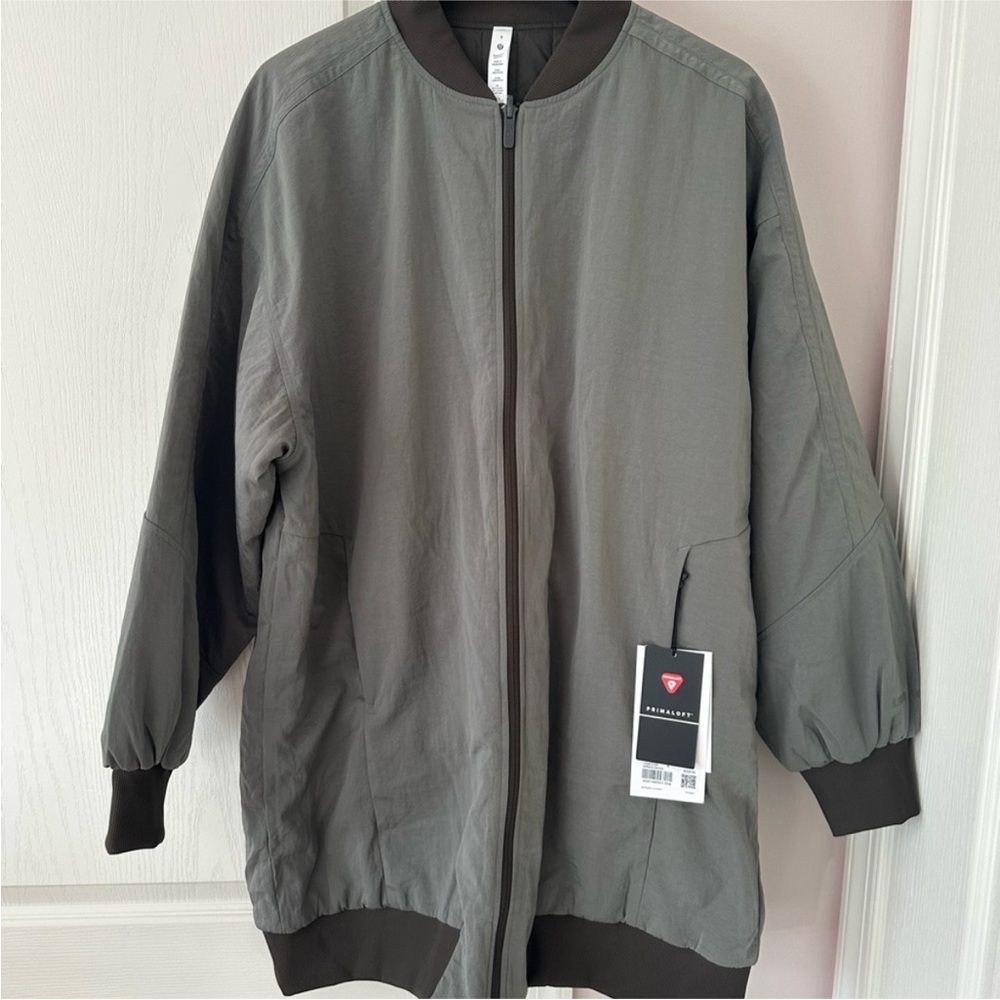 Lululemon  green Bomber Jacket